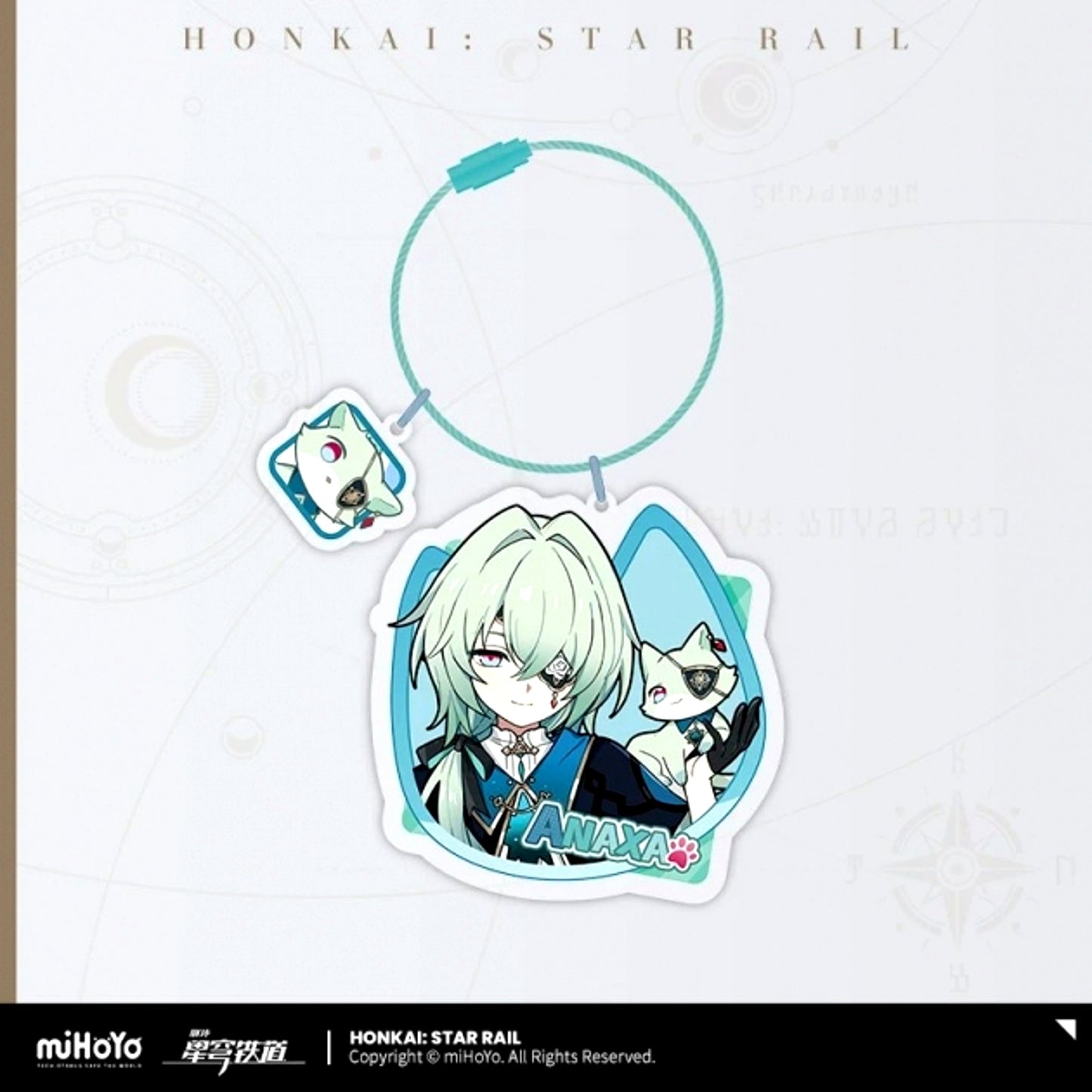 Honkai: Star Rail Chibi Cat Series Acrylic Keychain Anaxa [NEW]
