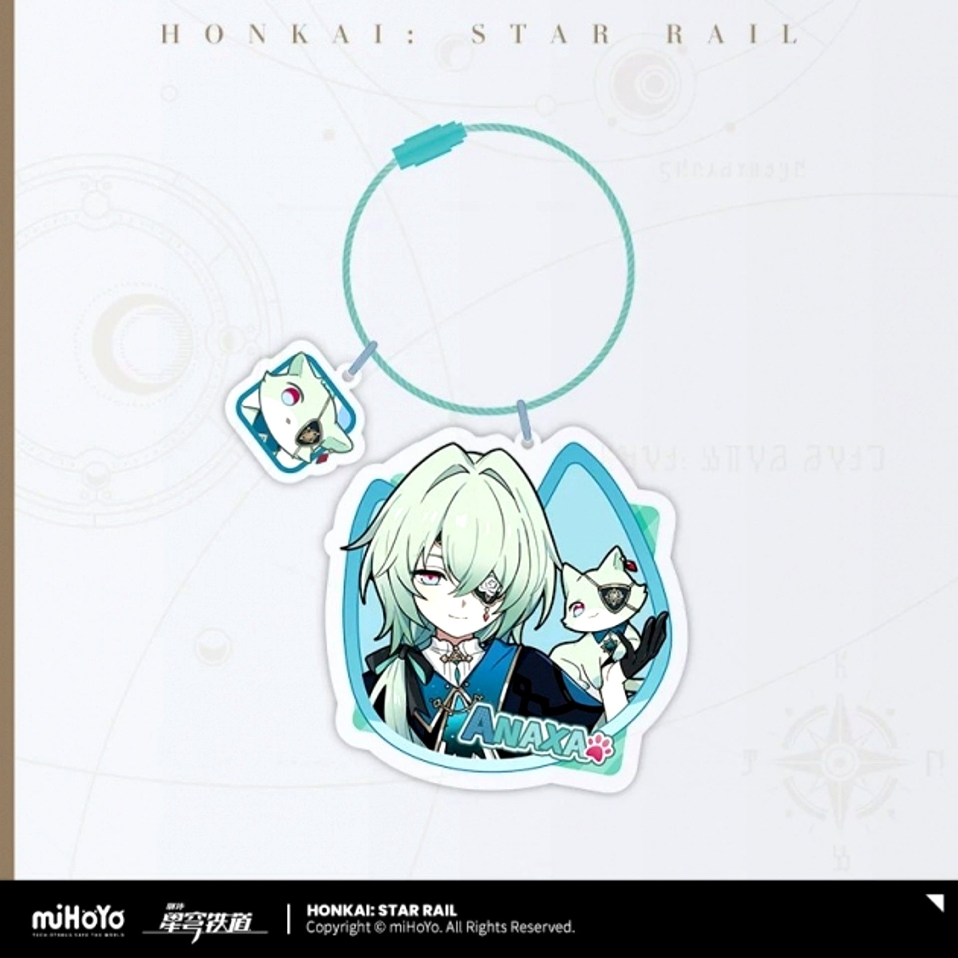 Honkai: Star Rail Chibi Cat Series Acrylic Keychain Anaxa [NEW]