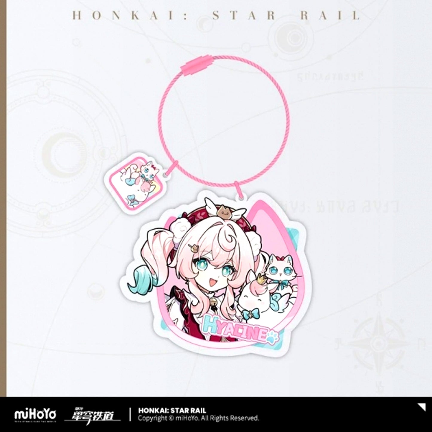 Honkai: Star Rail Chibi Cat Series Acrylic Keychain Hyacine [NEW]
