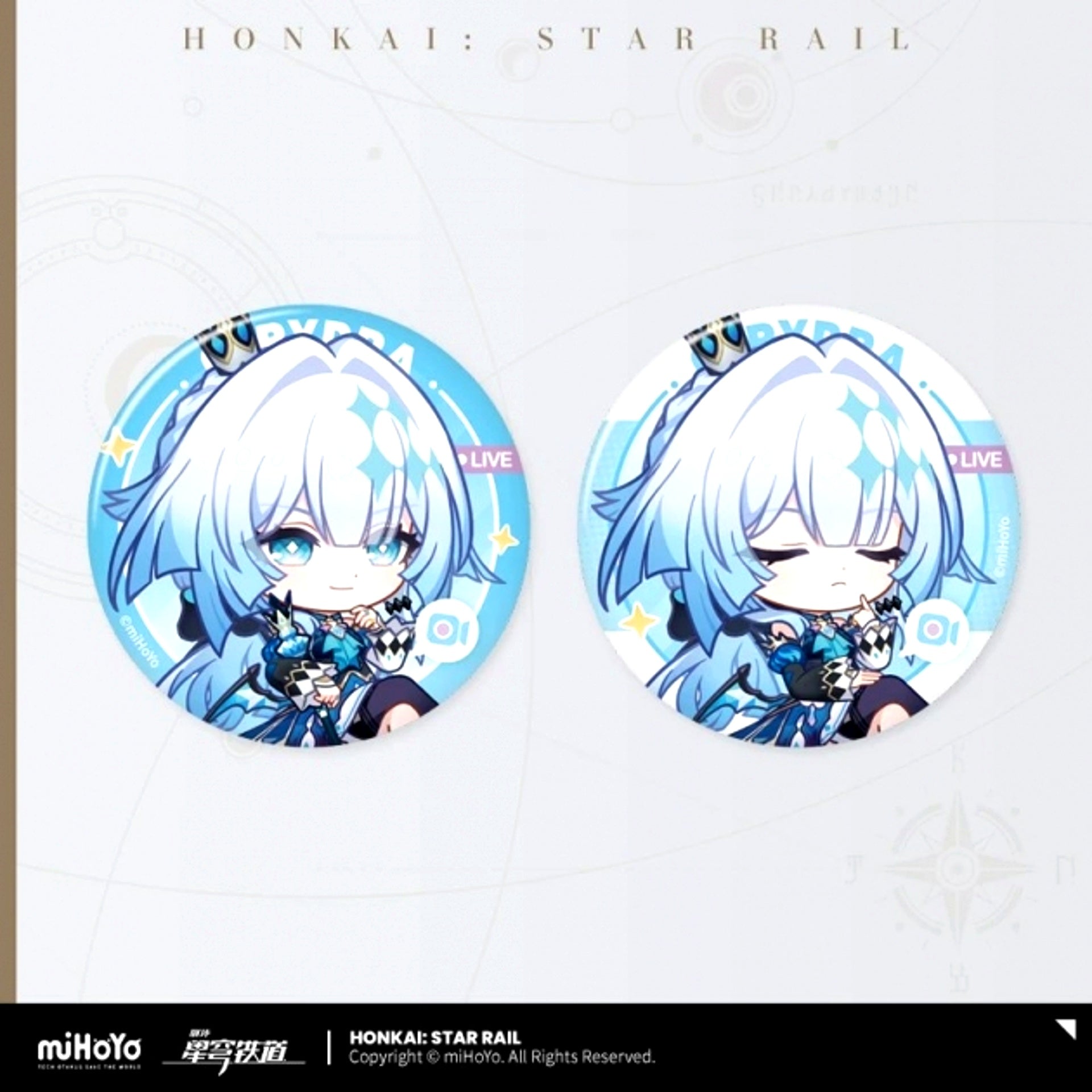 Honkai: Star Rail Mr. Fukuro's Consultation Room Series Can Badge Set Cerydra [NEW]