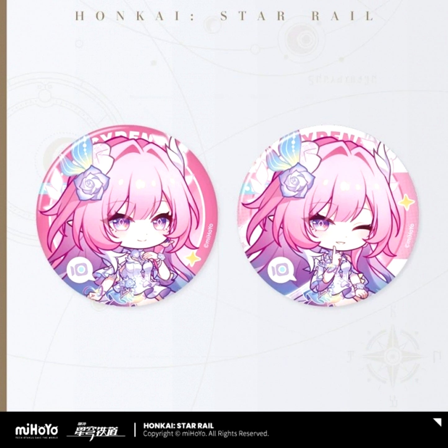 Honkai: Star Rail Mr. Fukuro's Consultation Room Series Can Badge Set Cyrene [NEW]