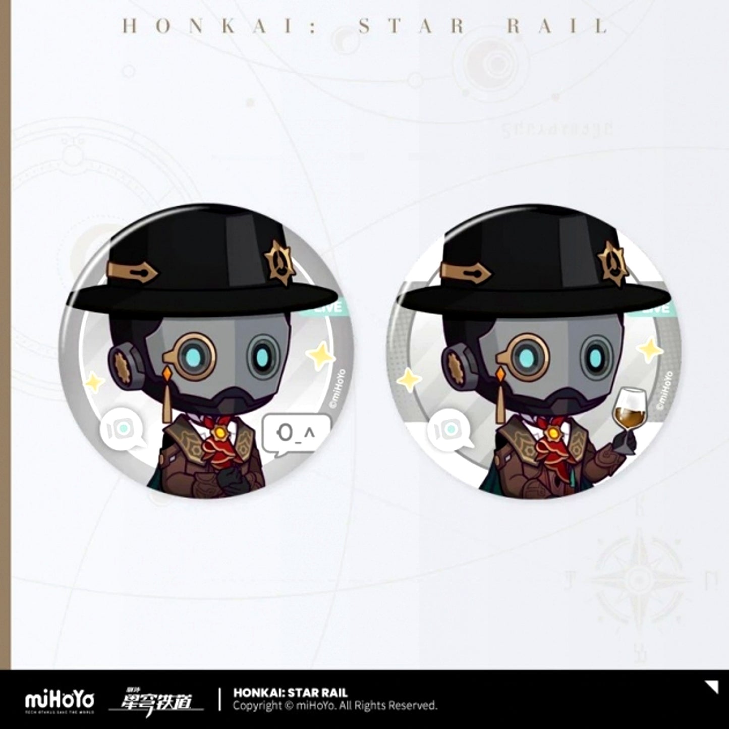 Honkai: Star Rail Mr. Fukuro's Consultation Room Series Can Badge Set Screwllum [NEW]