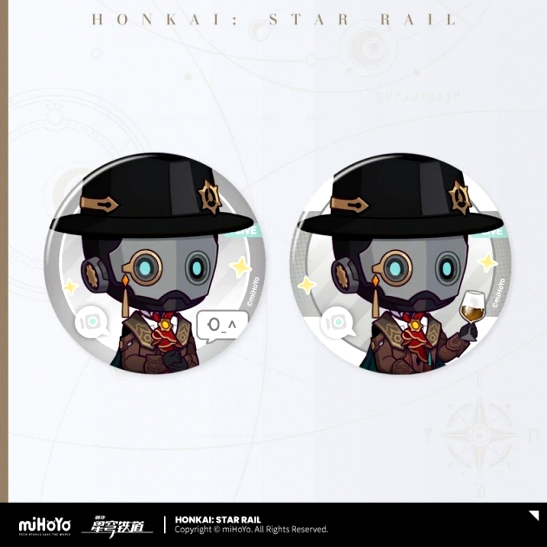 Honkai: Star Rail Mr. Fukuro's Consultation Room Series Can Badge Set Screwllum [NEW]