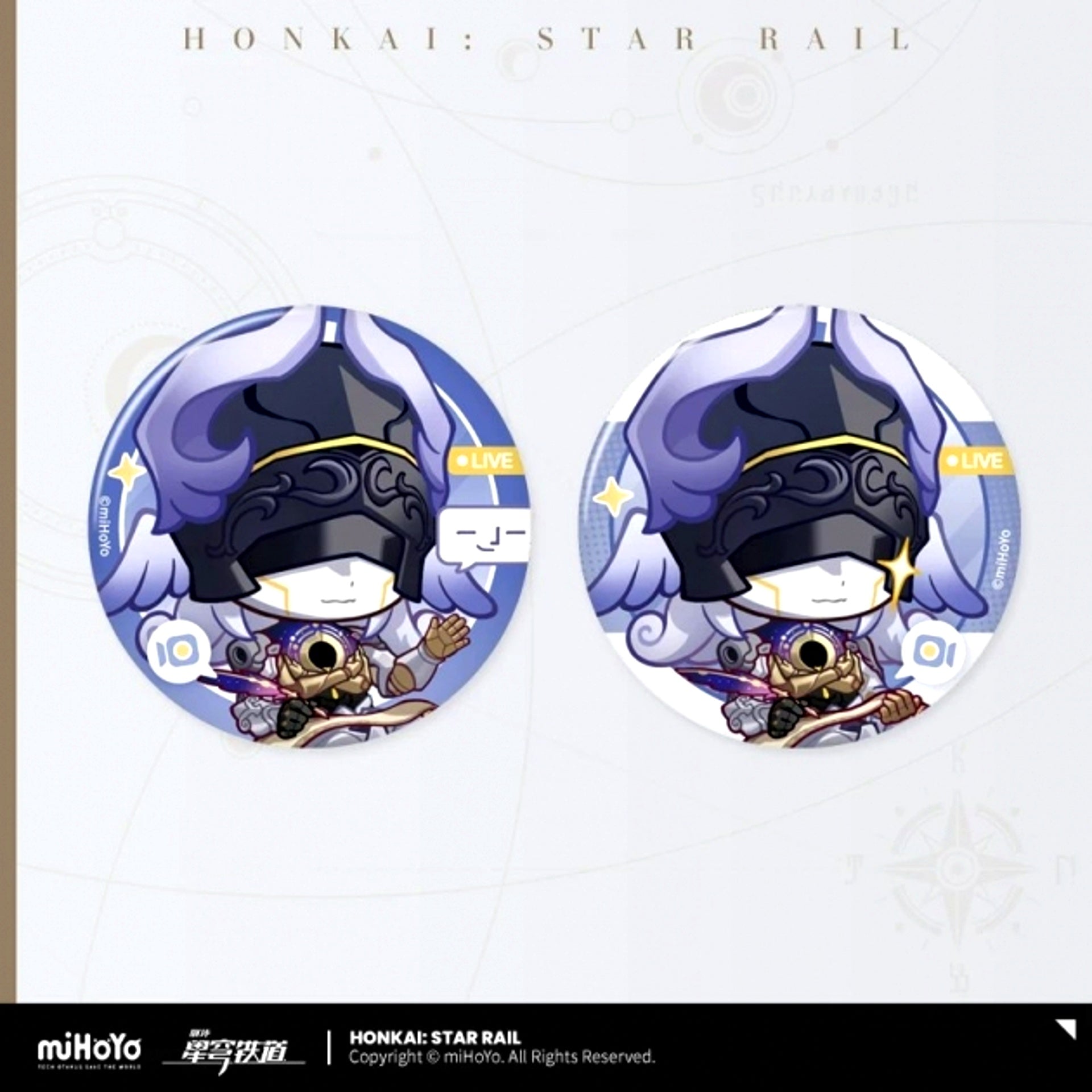 Honkai: Star Rail Mr. Fukuro's Consultation Room Series Can Badge Set Lygus [NEW]
