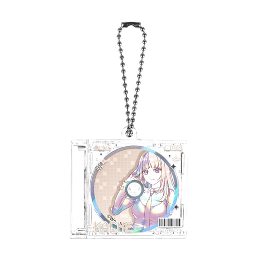 Anime NEEDY GIRL OVERDOSE Kache Ani-Art KAWAII label CD Jacket Style Keychain [NEW]