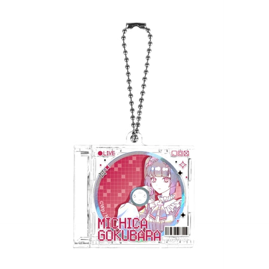 NEEDY GIRL OVERDOSE Anime Gokubara Bichika Ani-Art KAWAII label CD Jacket Type Keychain [NEW]