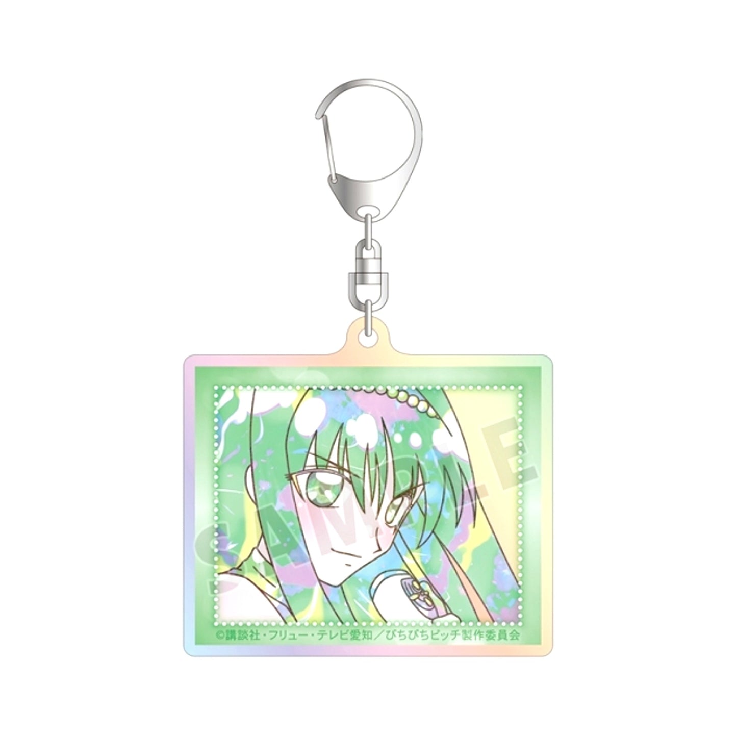 Anime Pichi Pichi Pitch Lina Ani-Art KAWAII label Aurora Acrylic Keychain Goods - Keychain [NEW]