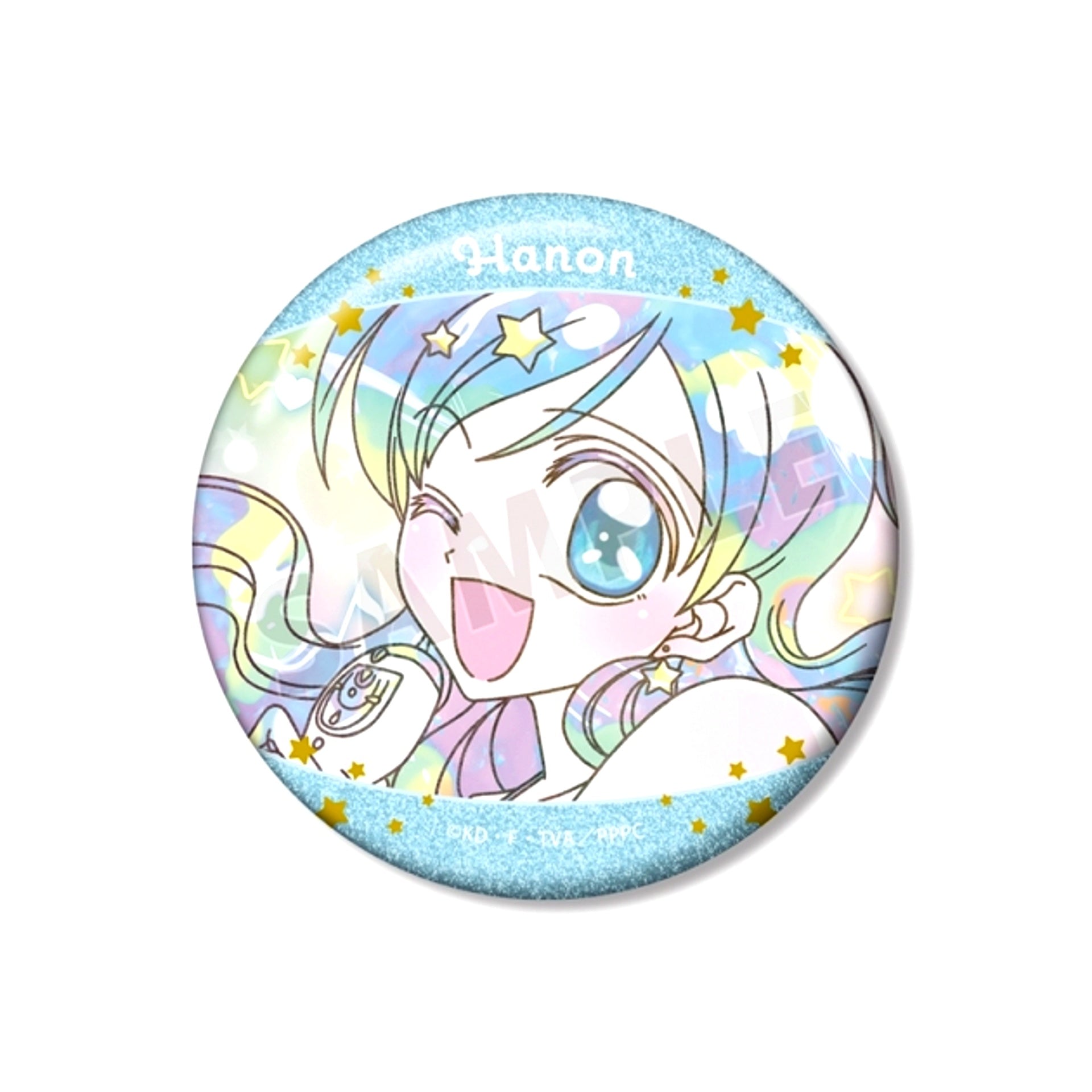 Mermaid Melody Pichi Pichi Pitch Anime Hanon Ani-Art KAWAII label 75mm Glitter Can Badge [NEW]
