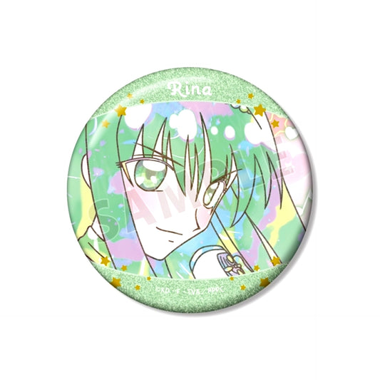 Anime Pichi Pichi Pitch Lina Ani-Art KAWAII label 75mm Glitter Button Goods - Badge [NEW]