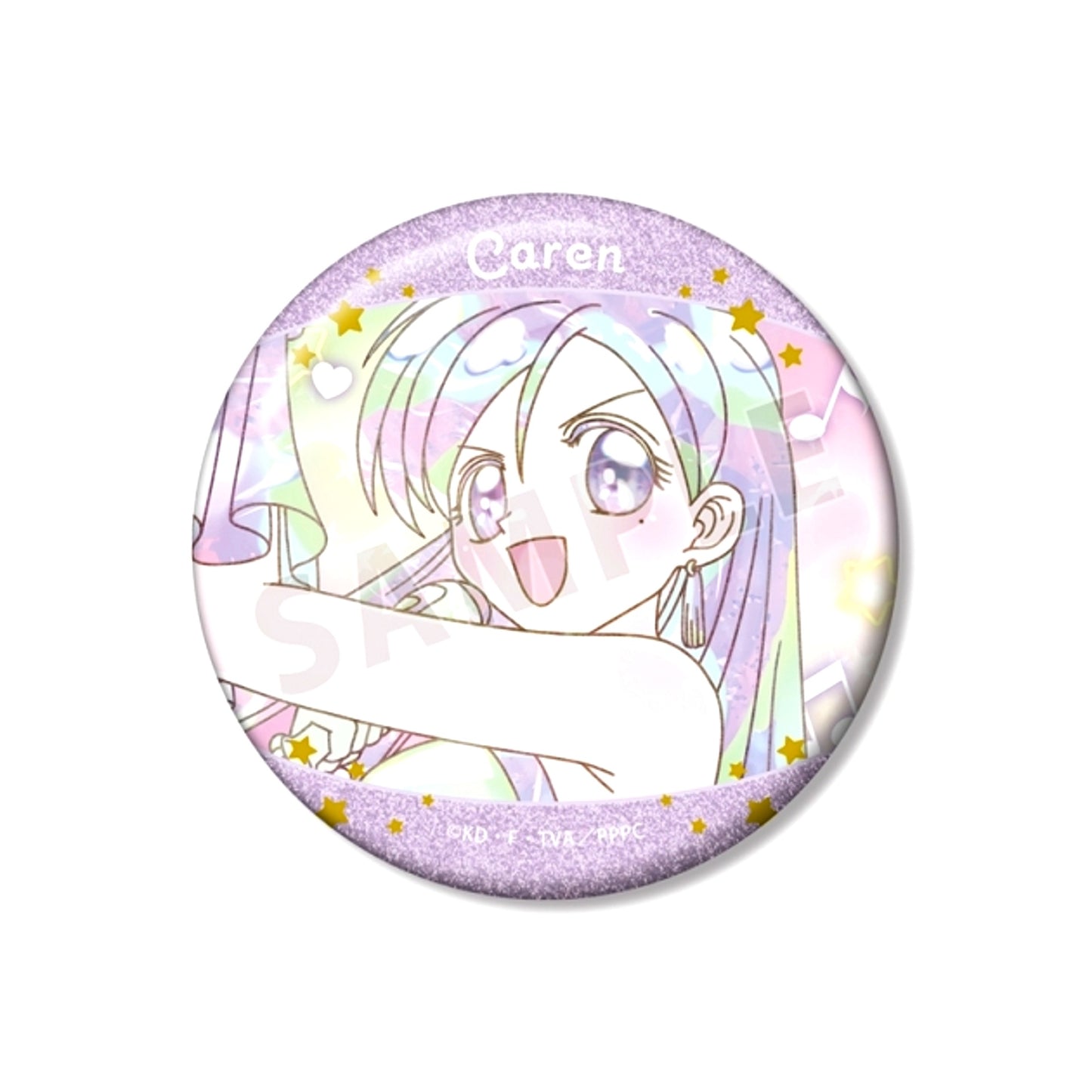 Anime Pichi Pichi Pitch Karen Ani-Art KAWAII label 75mm Glitter Button Goods - Badge [NEW]