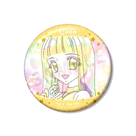 Anime Pichi Pichi Pitch Coco Ani-Art KAWAII label 75mm Glitter Button Goods - Badge [NEW]