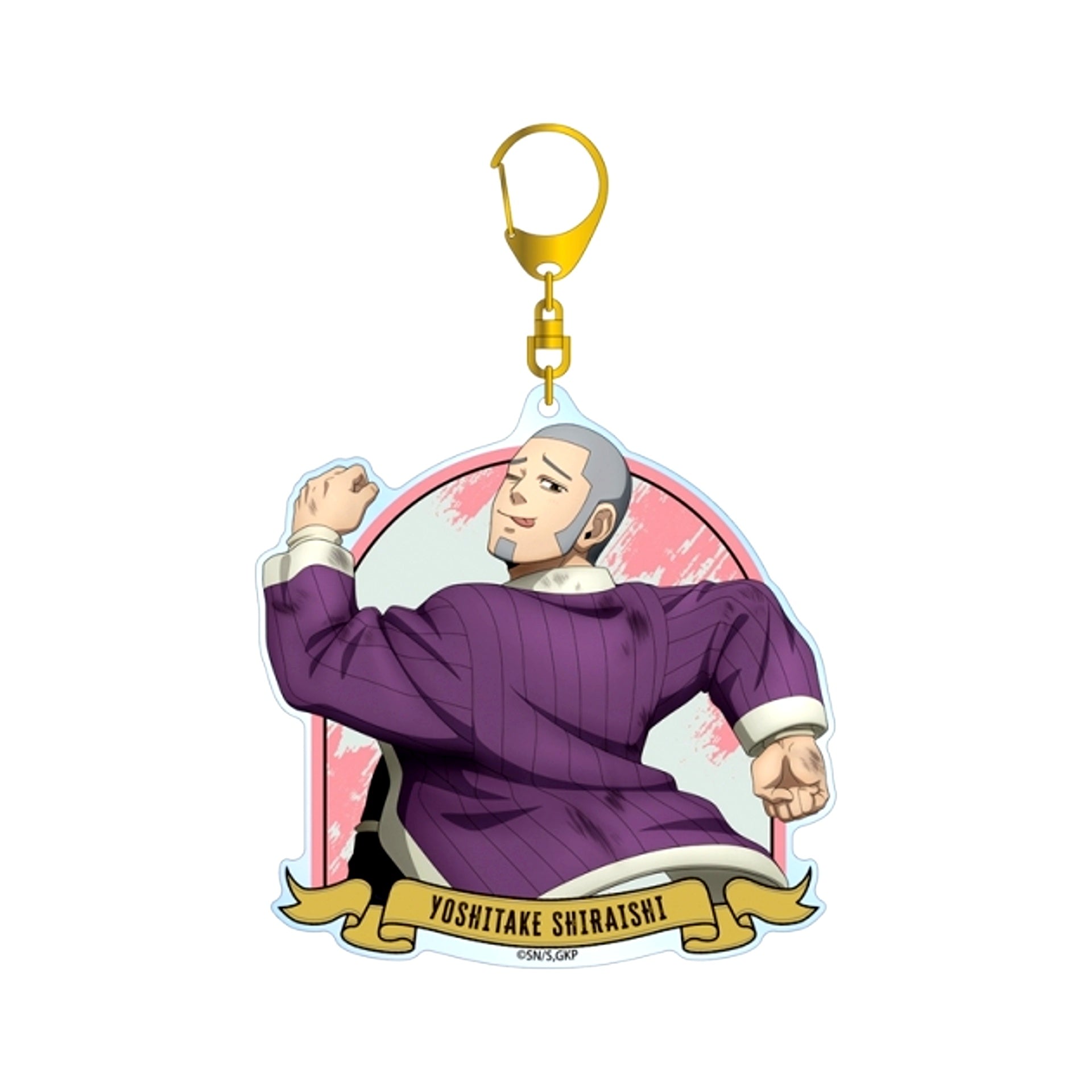 TV Anime Golden Kamuy Newly Drawn Yoshitake Shiraishi Fighting Back ver. BIG Acrylic Keychain [NEW]