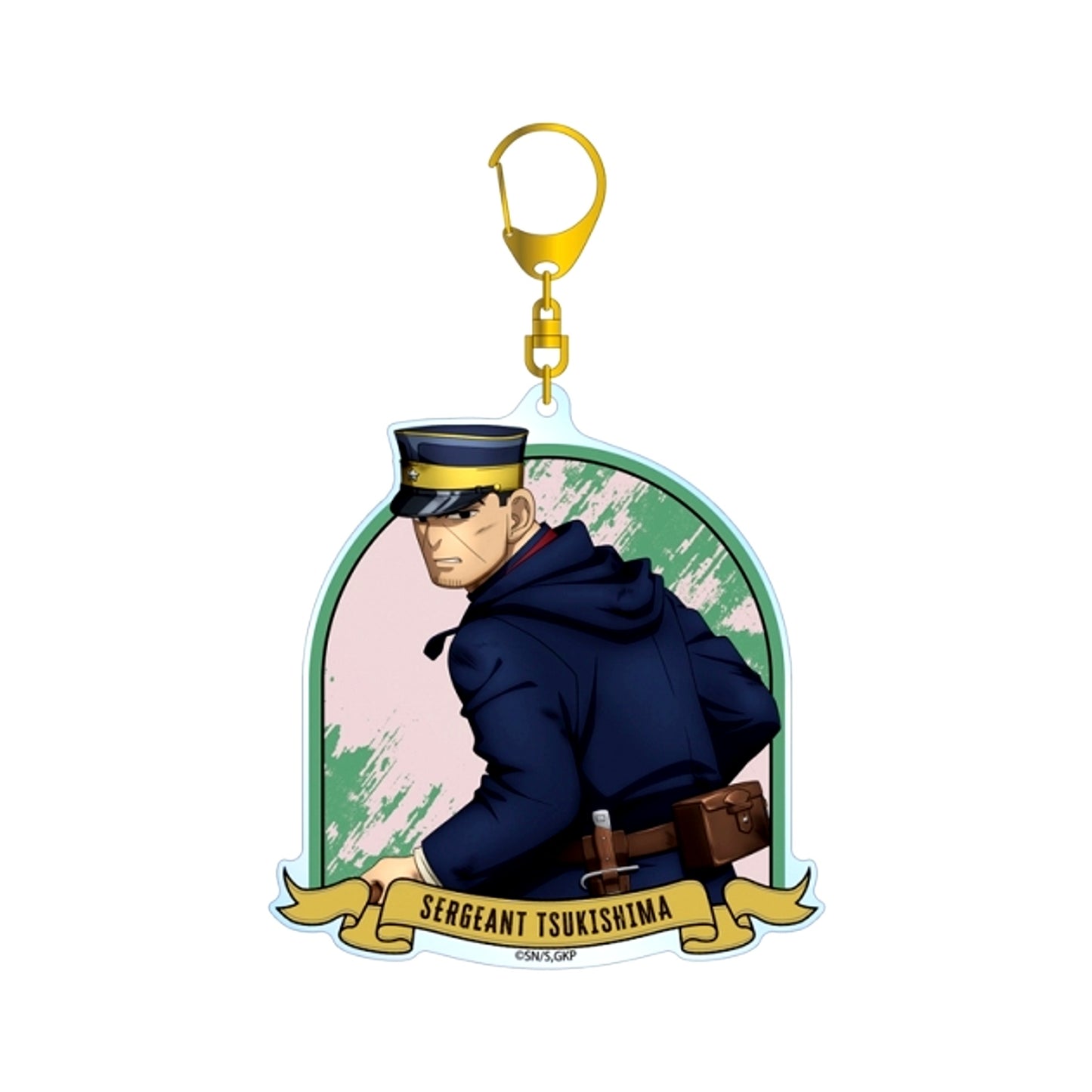 TV Anime Golden Kamuy Newly Drawn Sergeant Tsukishima Fighting Back ver. BIG Acrylic Keychain [NEW]