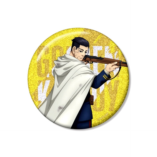 TV Anime Golden Kamuy Newly Drawn Hyakunosuke Ogata Fighting Back ver. 75mm Glitter Can Badge [NEW]