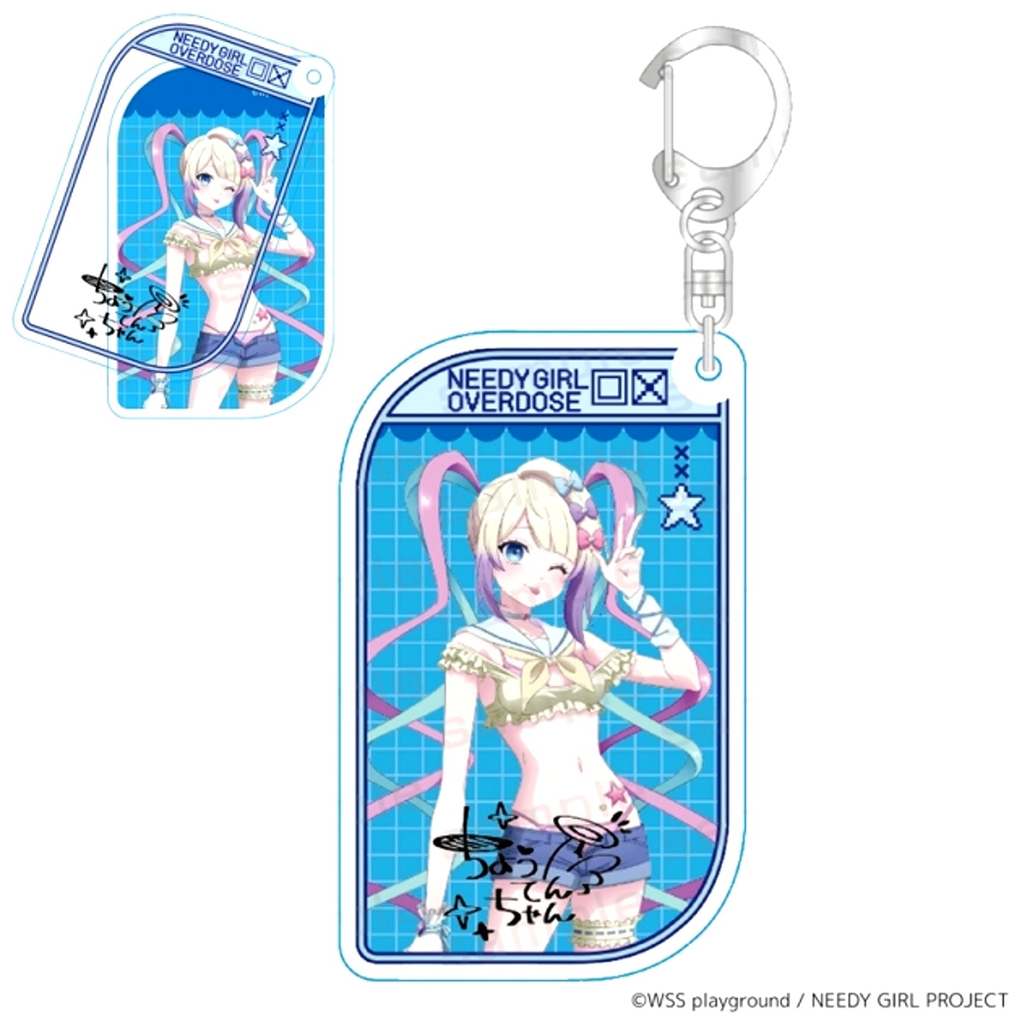 NEEDY GIRL OVERDOSE Slide Acrylic Keychain Four Seasons ver. Summer [NEW]