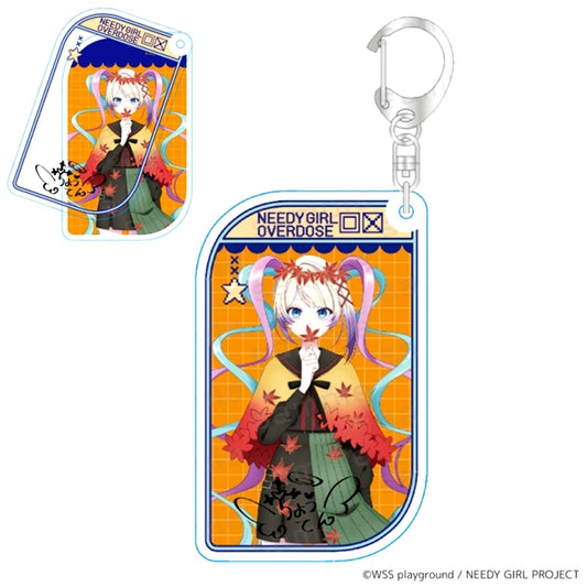 NEEDY GIRL OVERDOSE Slide Acrylic Keychain Four Seasons ver. Autumn [NEW]