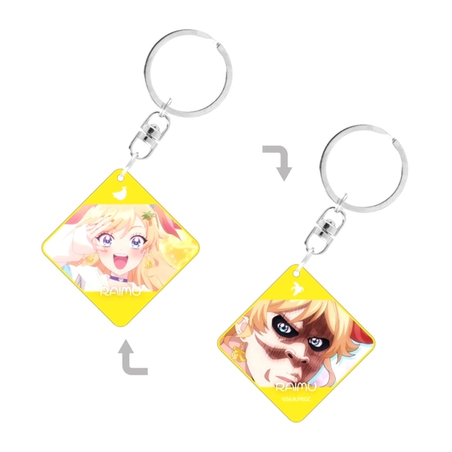 TV Anime "Kaiju Girl Caramelise" Raimu Kono Scene Photo Double-Sided Acrylic Keychain [NEW]