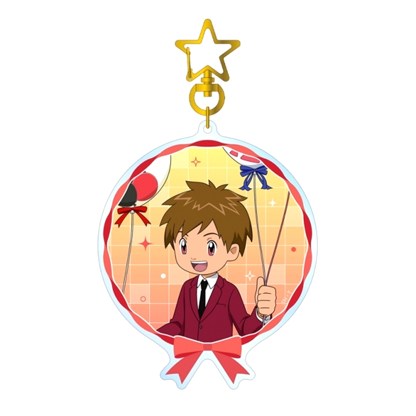 Digimon Tamers Newly Drawn Takato Balloon ver. BIG Acrylic Keychain (Animate Advance Sale) [NEW]