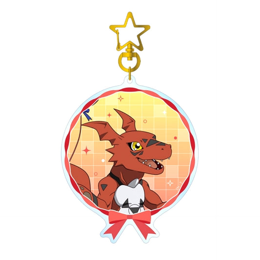 Digimon Tamers Newly Drawn Guilmon Balloon ver. BIG Acrylic Keychain (Animate Advance Sale) [NEW]