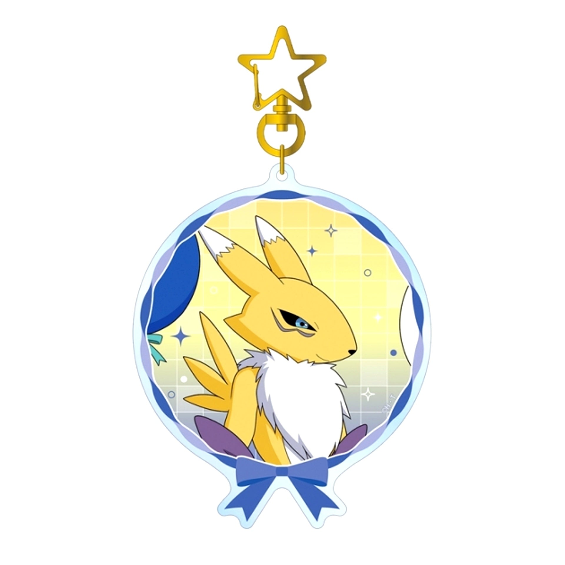 Digimon Tamers Newly Drawn Renamon Balloon ver. BIG Acrylic Keychain Goods - Keychain animate Advance Sale [NEW]