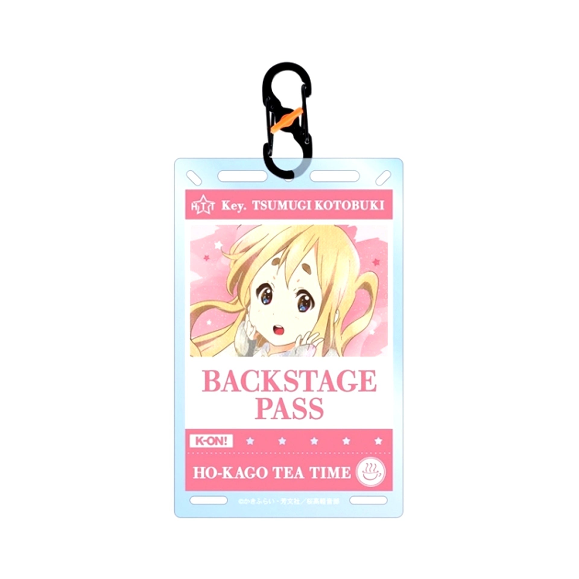 K-ON! Tsumugi Kotobuki Ani-Art aqua label Backstage Pass Style Card Acrylic Keychain with Carabiner (Reissue) [NEW]