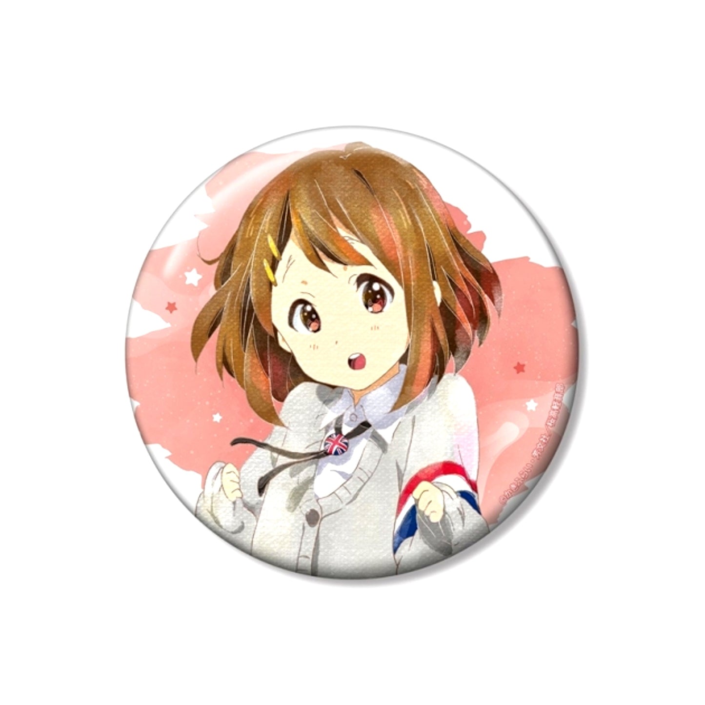 K-ON! Yui Hirasawa Ani-Art aqua label 100mm Can Badge ver.A (Reissue) [NEW]