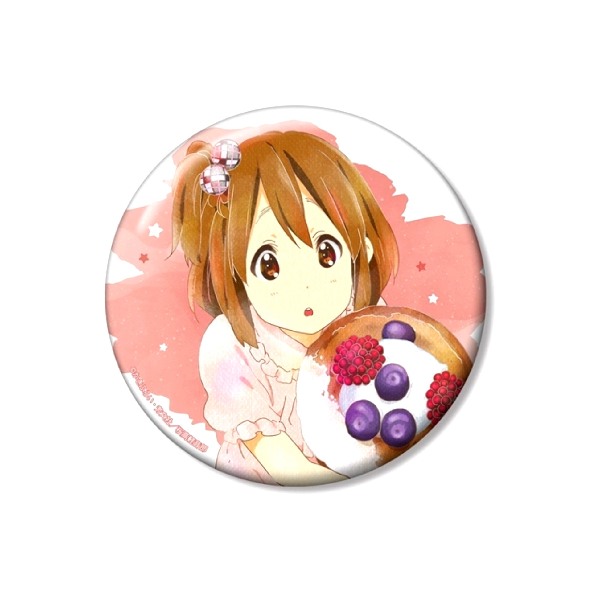 K-ON! Yui Hirasawa Ani-Art aqua label 100mm Can Badge ver.B (Reissue) [NEW]