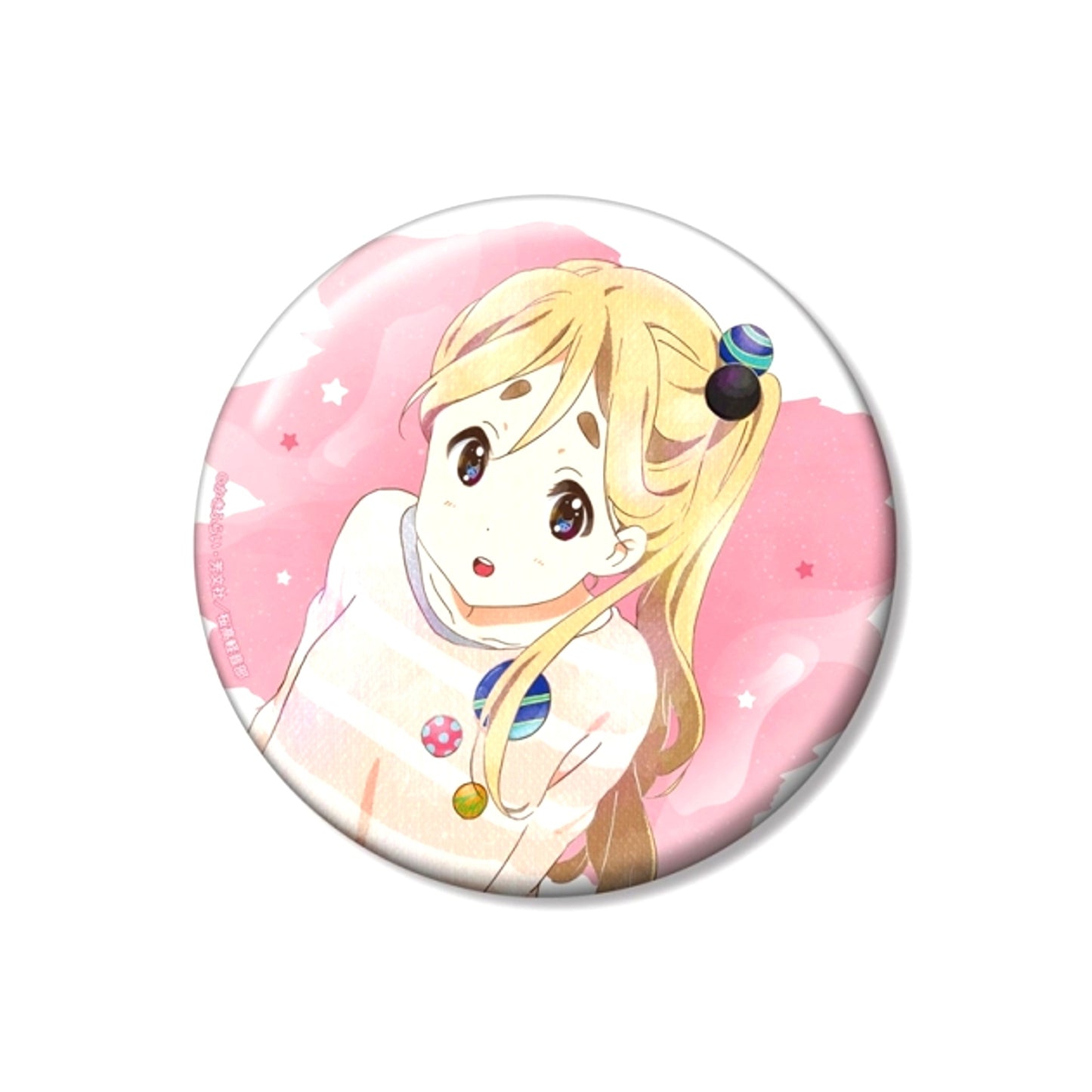K-ON! Tsumugi Kotobuki Ani-Art aqua label 100mm Can Badge ver.B (Reissue) [NEW]