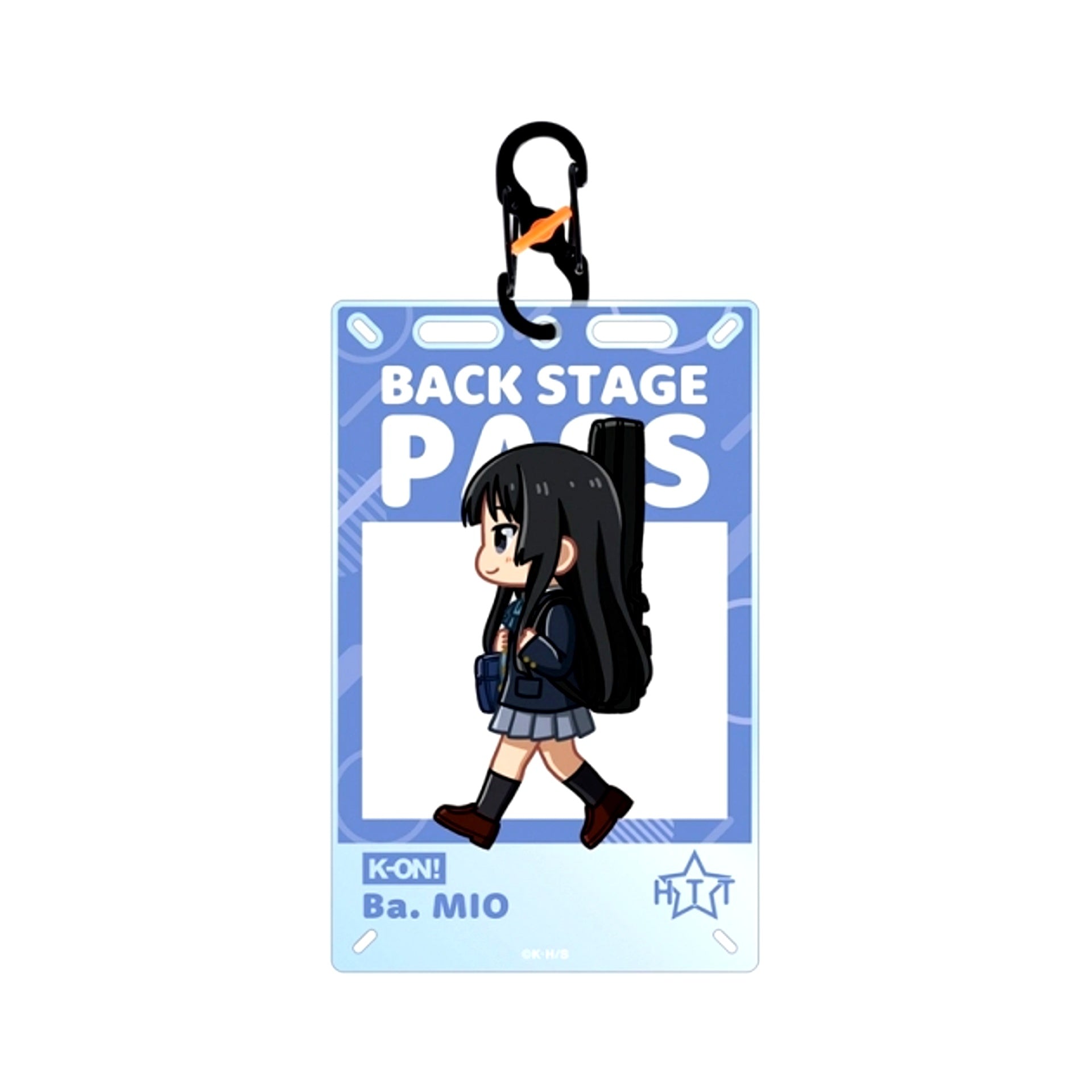 K-ON! Mio Akiyama Chibitoko School Uniform ver. Card Acrylic Keychain (Reissue) [NEW]