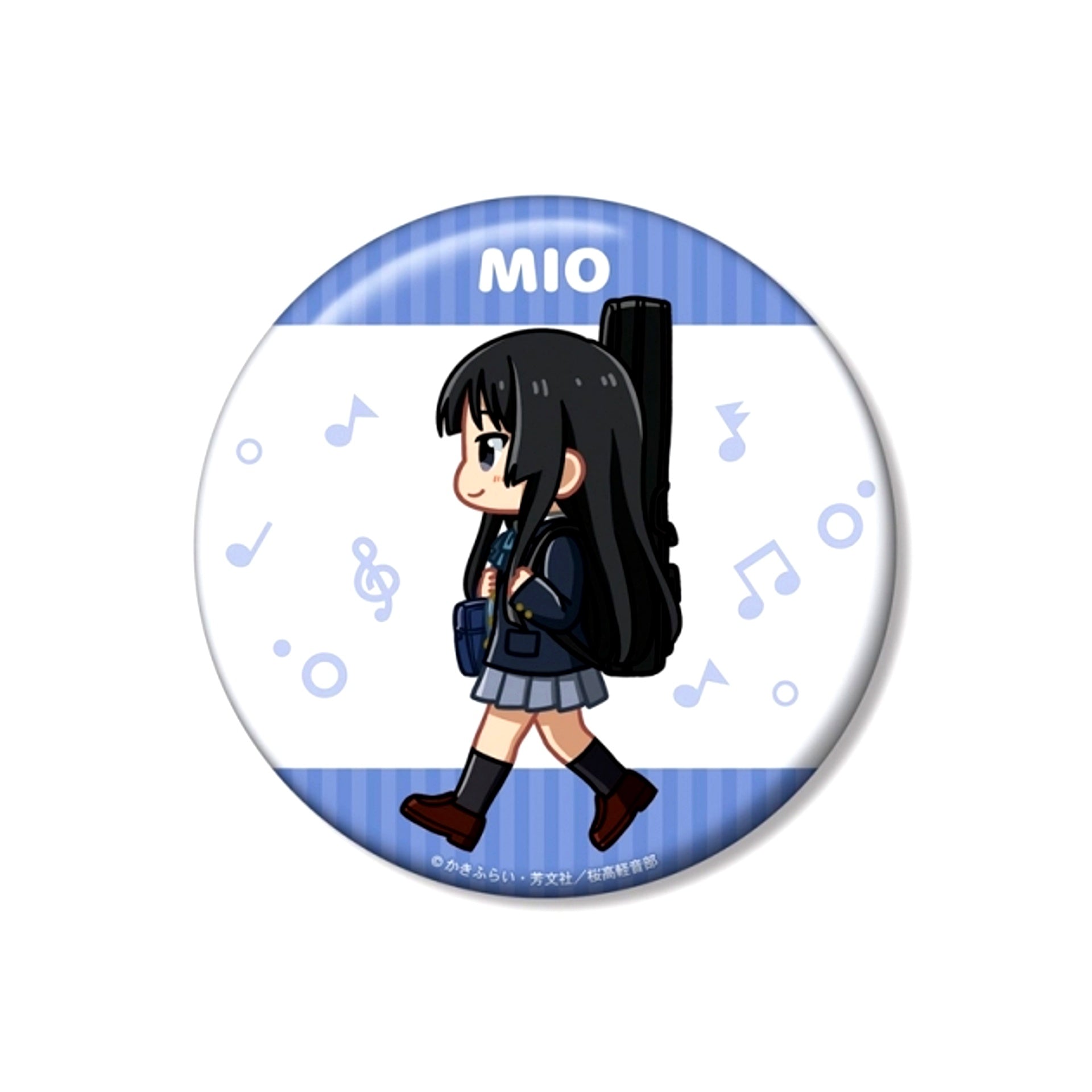 K-ON! Mio Akiyama Chibitoko Uniform ver. 100mm Can Badge (Reissue) [NEW]