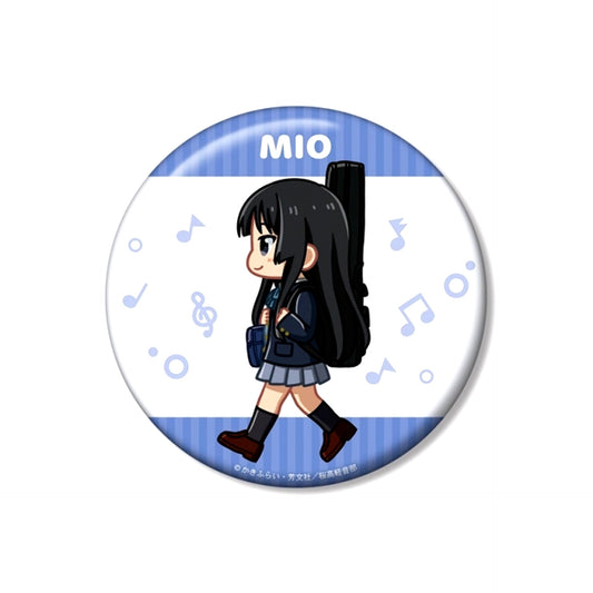 K-ON! Mio Akiyama Chibitoko Uniform ver. 100mm Can Badge (Reissue) [NEW]