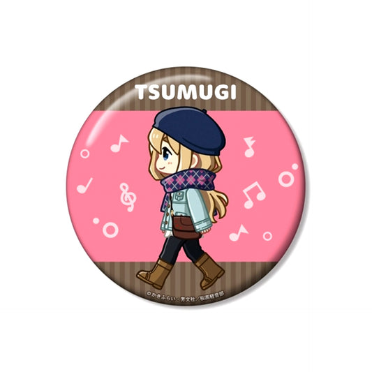 K-ON! Tsumugi Kotobuki Chibitoko Casual Clothes ver. 100mm Can Badge (Reissue) [NEW]