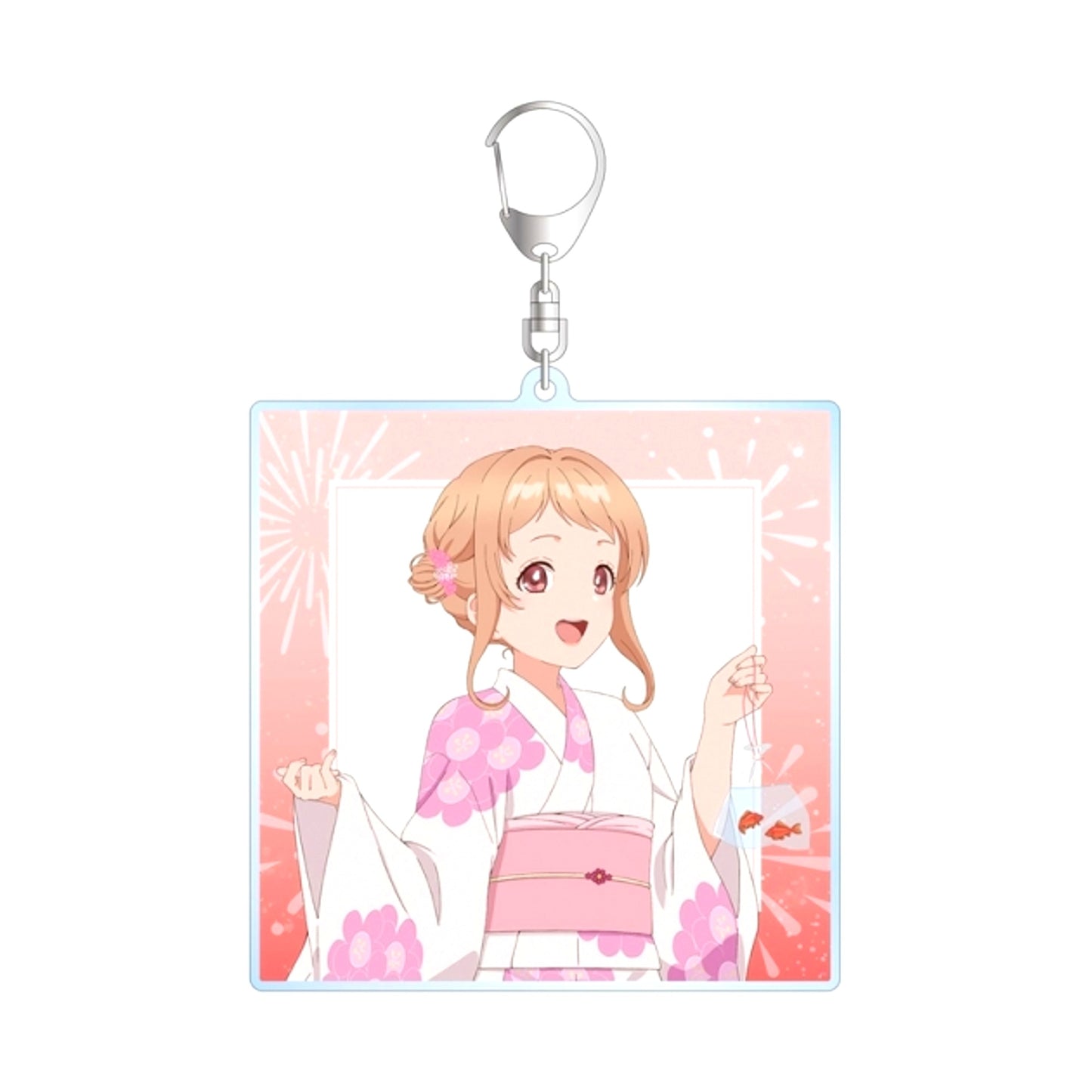 TV Anime Harmony of Mille-Feuille Newly Drawn Uta Summer Festival ver. BIG Acrylic Keychain (Reissue) [NEW]