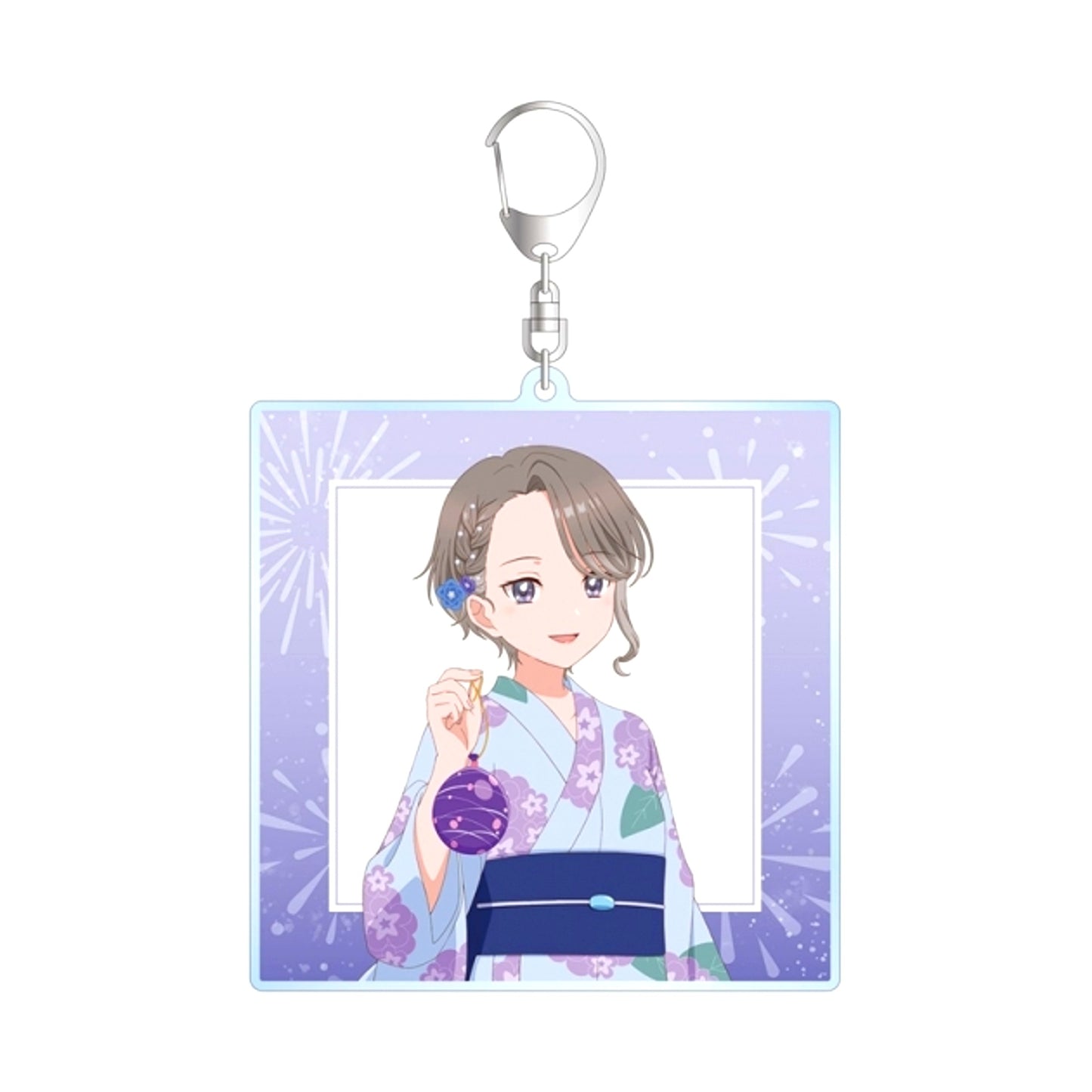 TV Anime Harmony of Mille-Feuille Newly Drawn Reirei Summer Festival ver. BIG Acrylic Keychain (Reissue) [NEW]