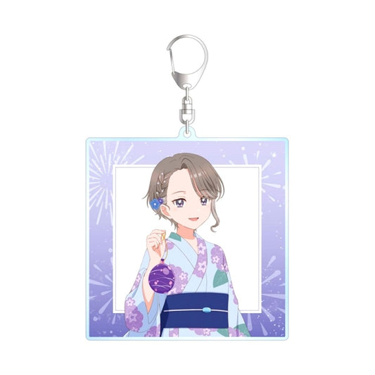 TV Anime Harmony of Mille-Feuille Newly Drawn Reirei Summer Festival ver. BIG Acrylic Keychain (Reissue) [NEW]