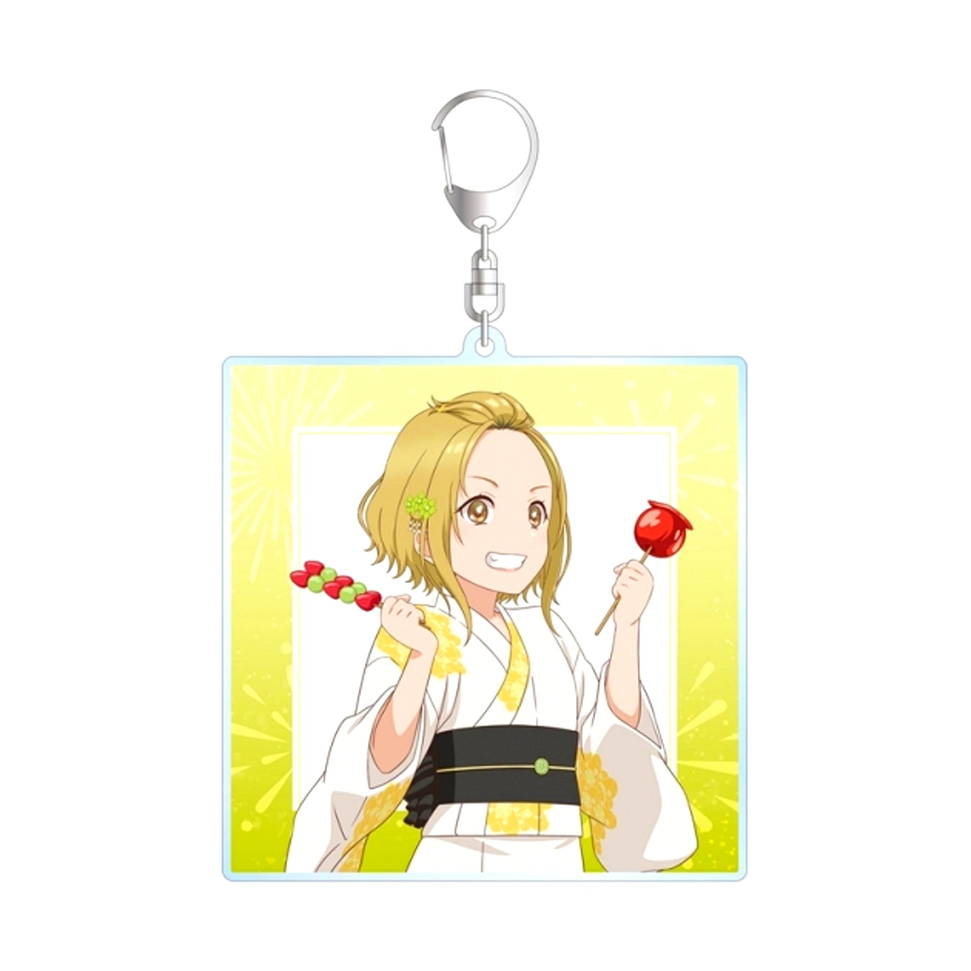 TV Anime "Harmony of Mille-Feuille" Newly Drawn Ururu Summer Festival ver. BIG Acrylic Keychain (Reissue) [NEW]