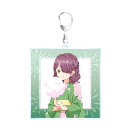 TV Anime "Harmony of Mille-Feuille" Newly Drawn Kuma-chan Summer Festival ver. BIG Acrylic Keychain (Reissue) [NEW]