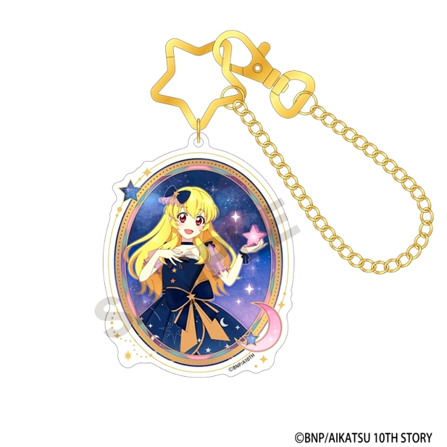 Aikatsu! Acrylic Bag Charm Ichigo Hoshimiya Starry Sky Dress [NEW]