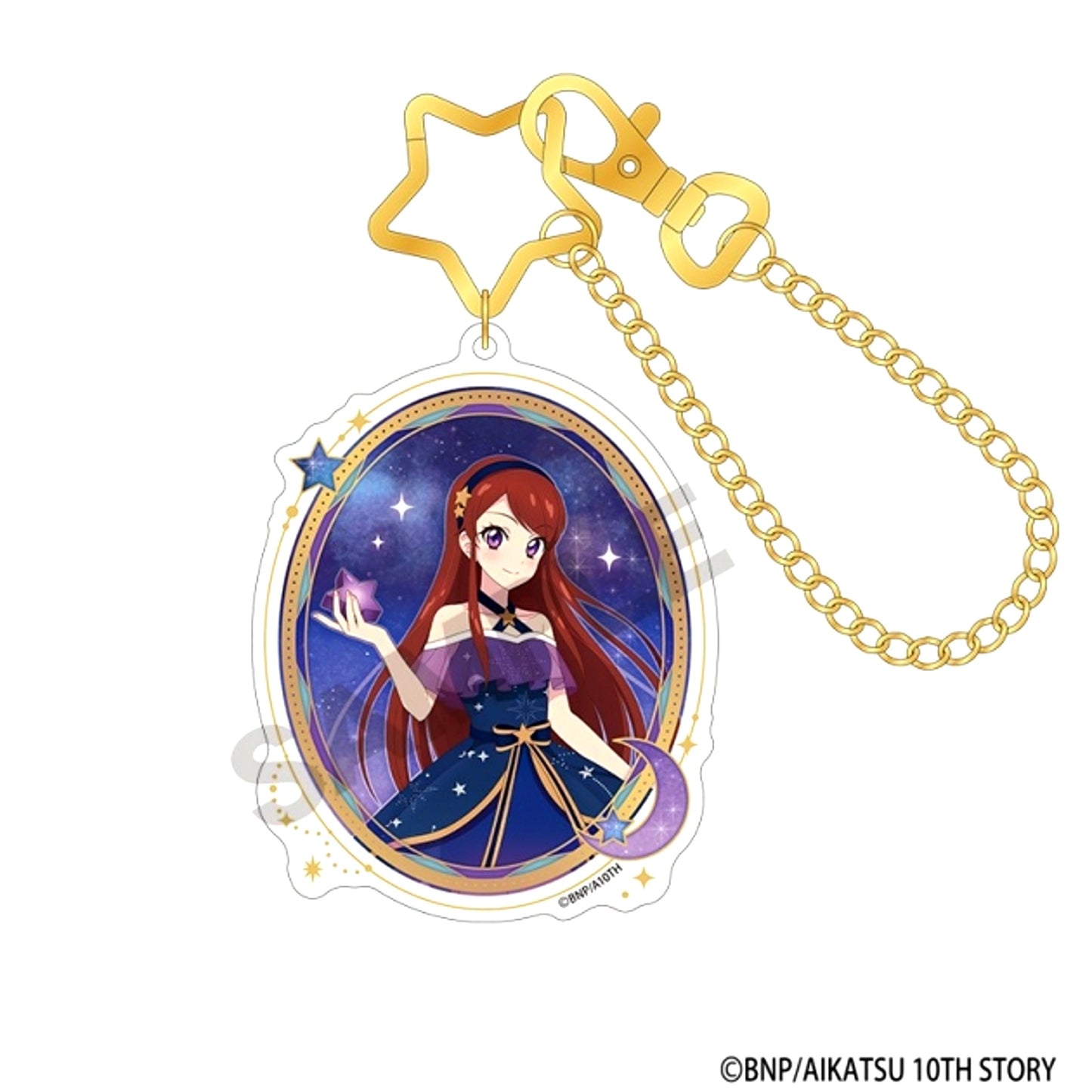 Aikatsu! Acrylic Bag Charm Ran Shibuki Starry Sky Dress [NEW]