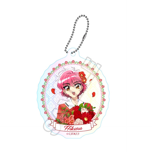 TV Anime Magic Knight Rayearth Flower Bouquet Aurora Acrylic Keychain Hikaru Shidou [NEW]