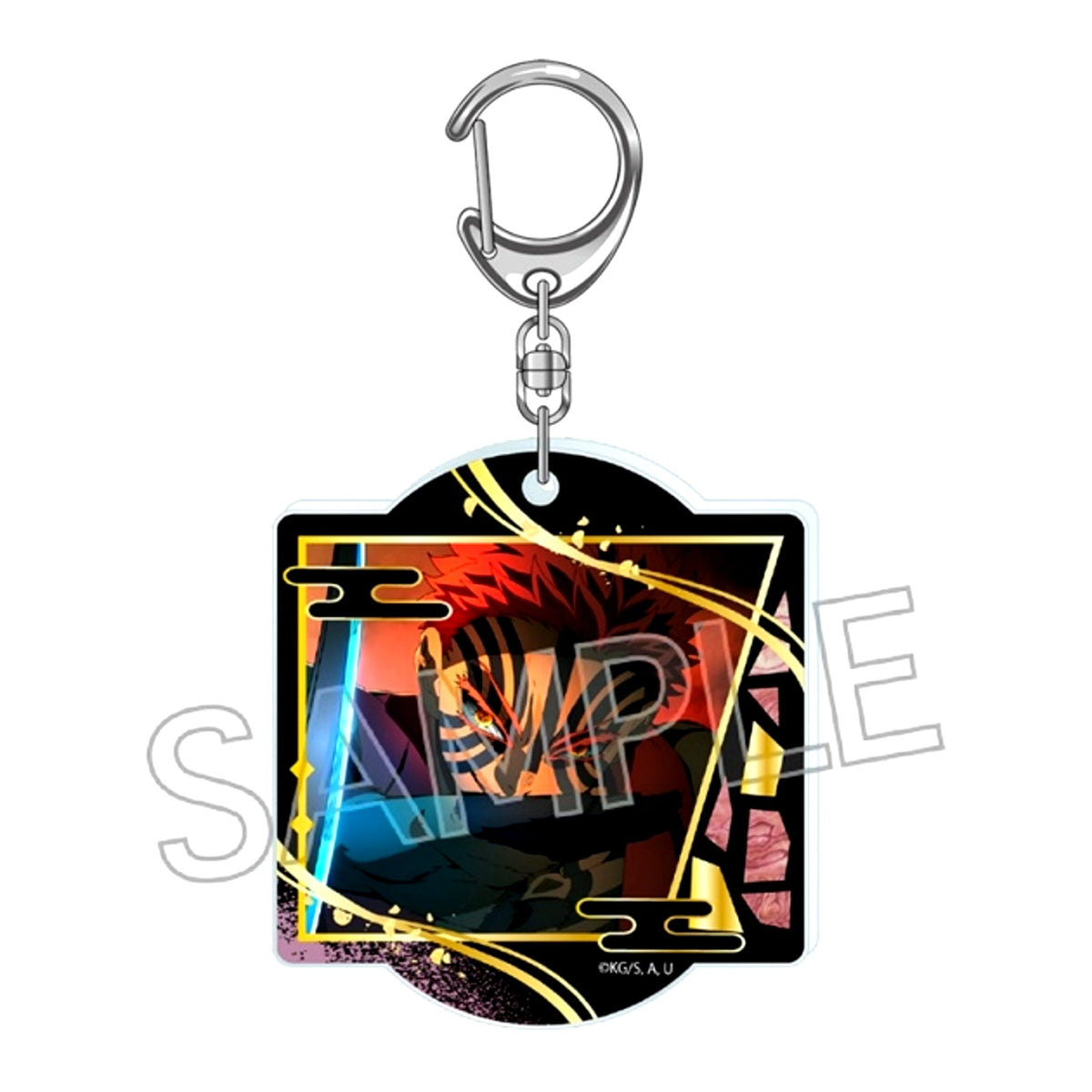 Demon Slayer: Kimetsu no Yaiba Raden Style Series Acrylic Keychain Vol.6 Akaza Goods - Keychain [NEW]