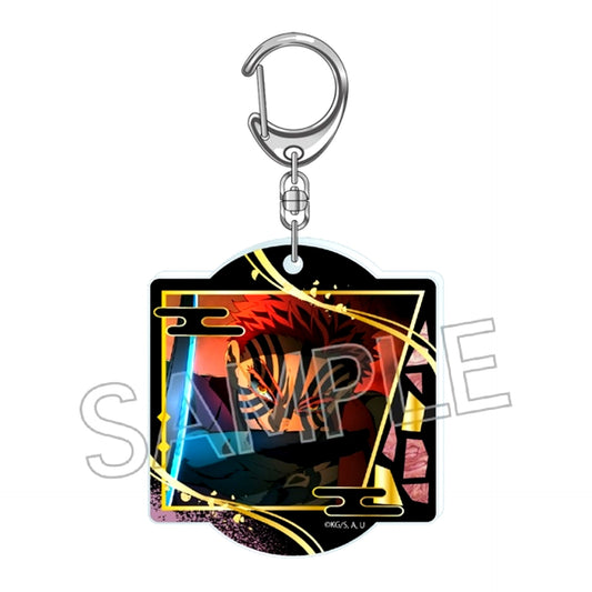Demon Slayer: Kimetsu no Yaiba Raden Style Series Acrylic Keychain Vol.6 Akaza Goods - Keychain [NEW]