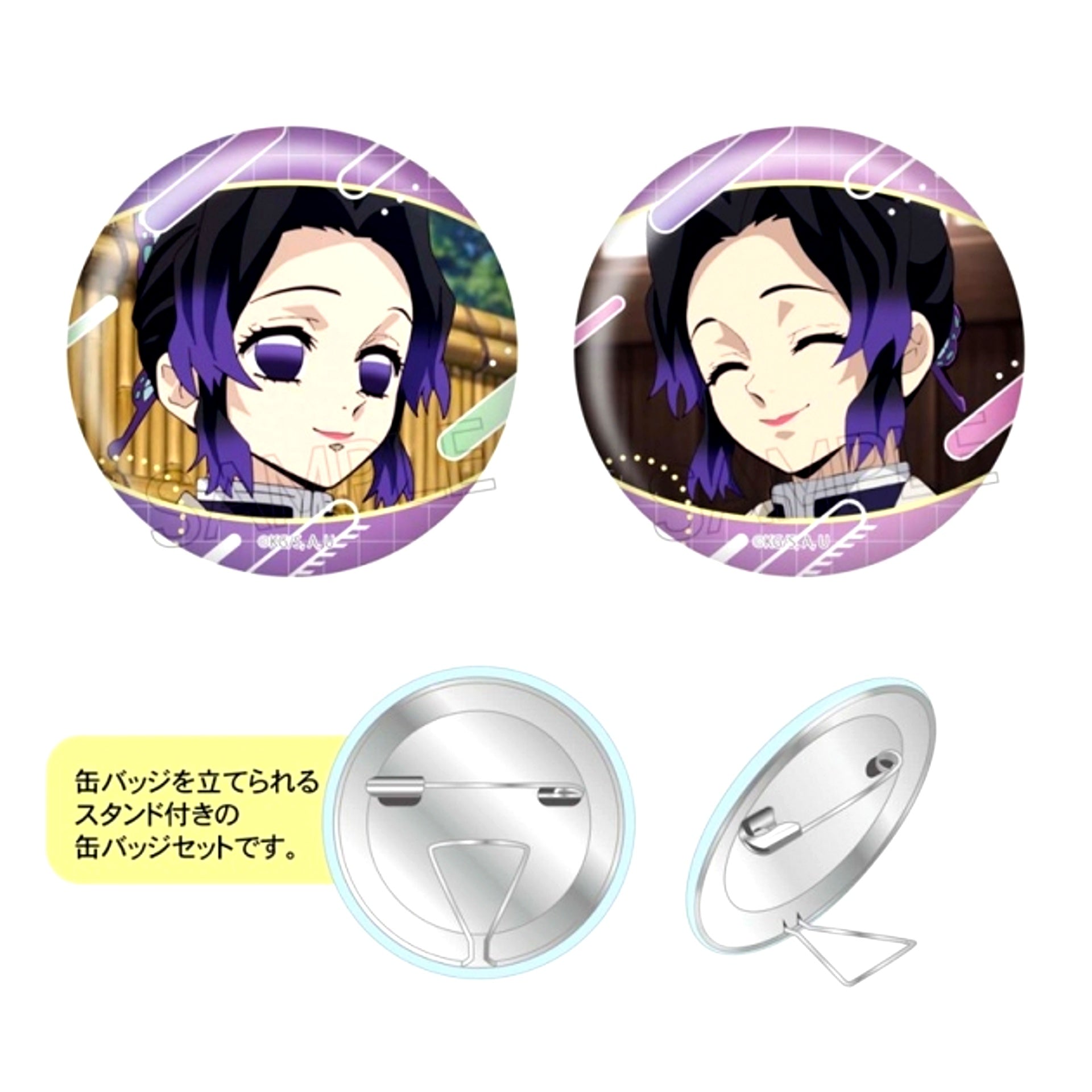 Demon Slayer: Kimetsu no Yaiba Stand Badge Set Shinobu Kocho [NEW]