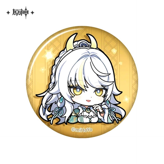 Genshin Impact Chibi Character Stamp Series Can Badge Liyue Harbor Zibai [NEW]
