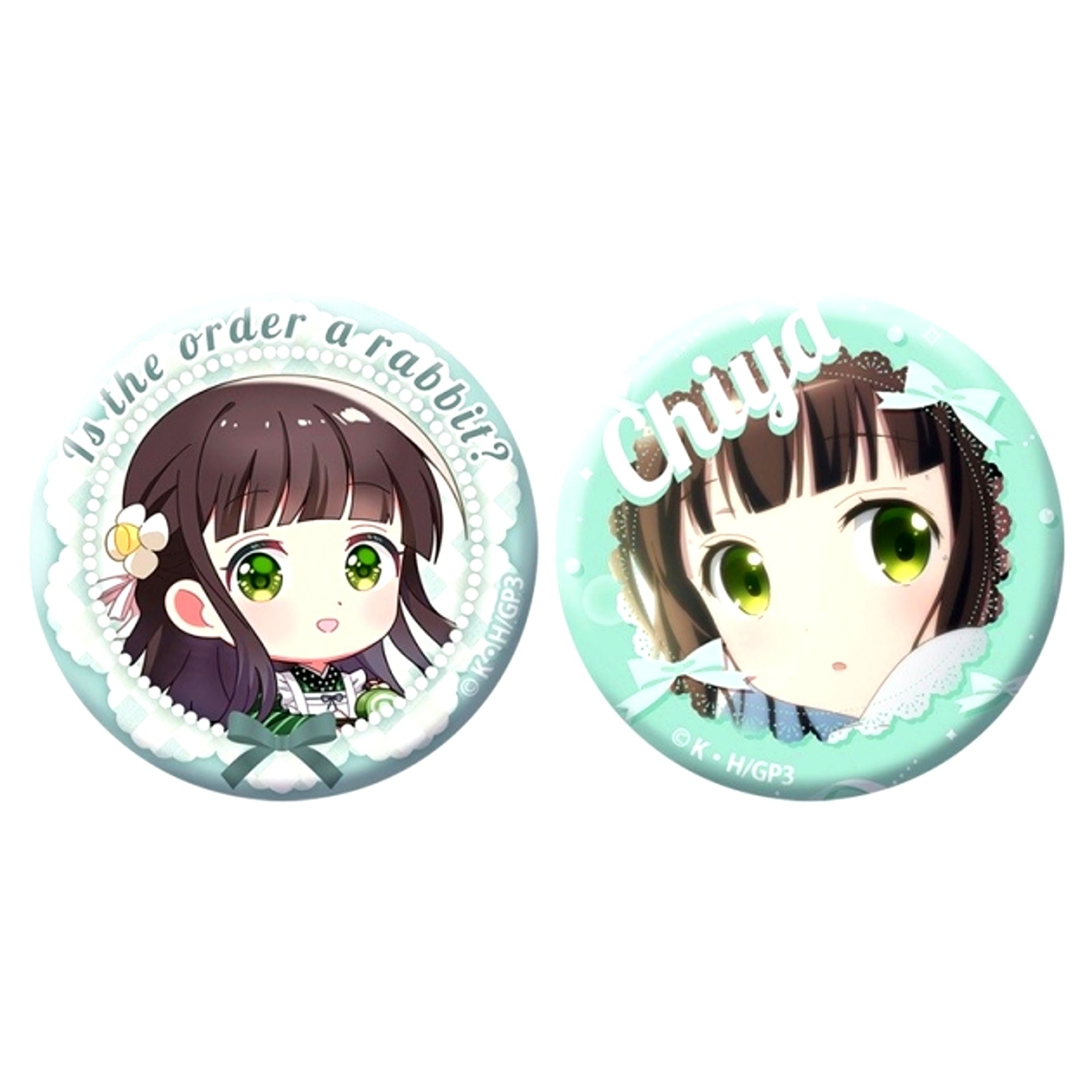Is the Order a Rabbit? Chiya Button Set Goods - Badge [NEW]