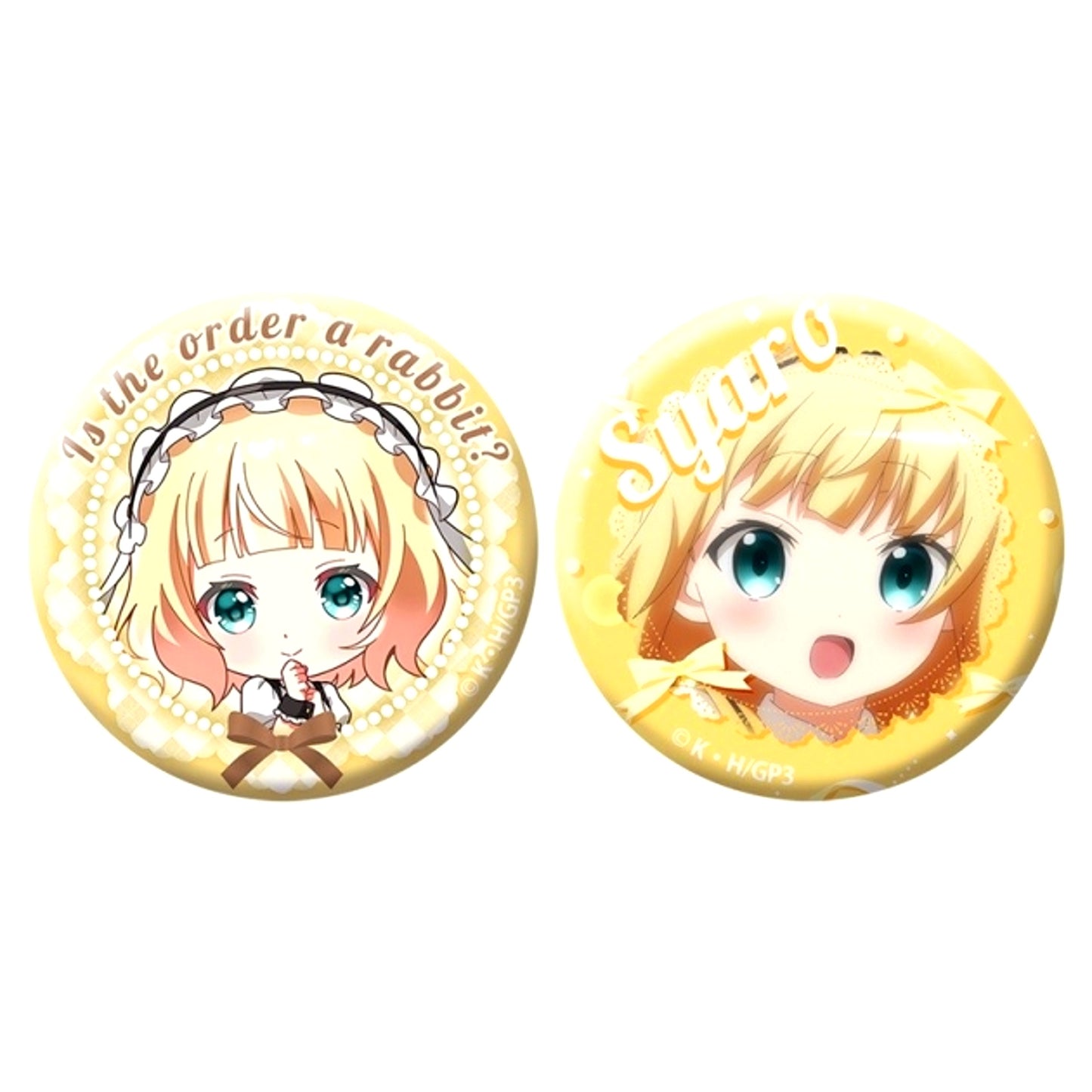 Is the Order a Rabbit? Syaro Button Set Goods - Badge [NEW]