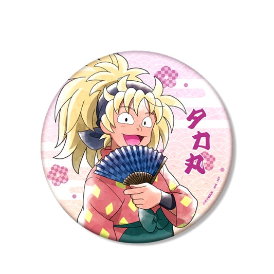 Nintama Rantaro Newly Drawn Illustration Takamaru Saito Everyone Downtown Stroll Chapter ver. BIG Can Badge (Reissue) [NEW]