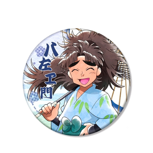 Nintama Rantaro Newly Drawn Illustration Hachizaemon Takeya Everyone's Downtown Stroll Chapter ver. BIG Can Badge (Reissue) [NEW]