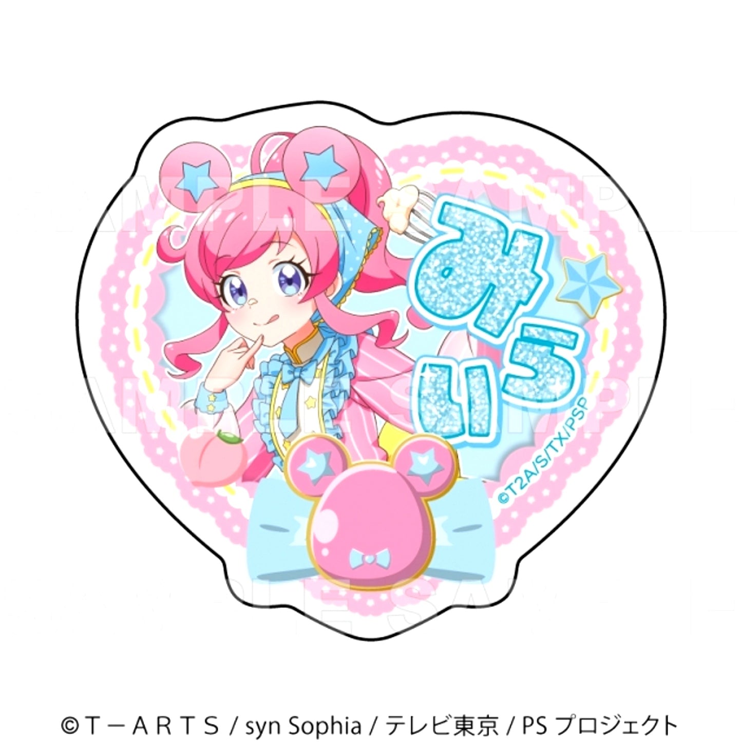 Pretty Series 15th Anniversary Mascot-Style Coord Acrylic Badge Mirai Momoyama [NEW]