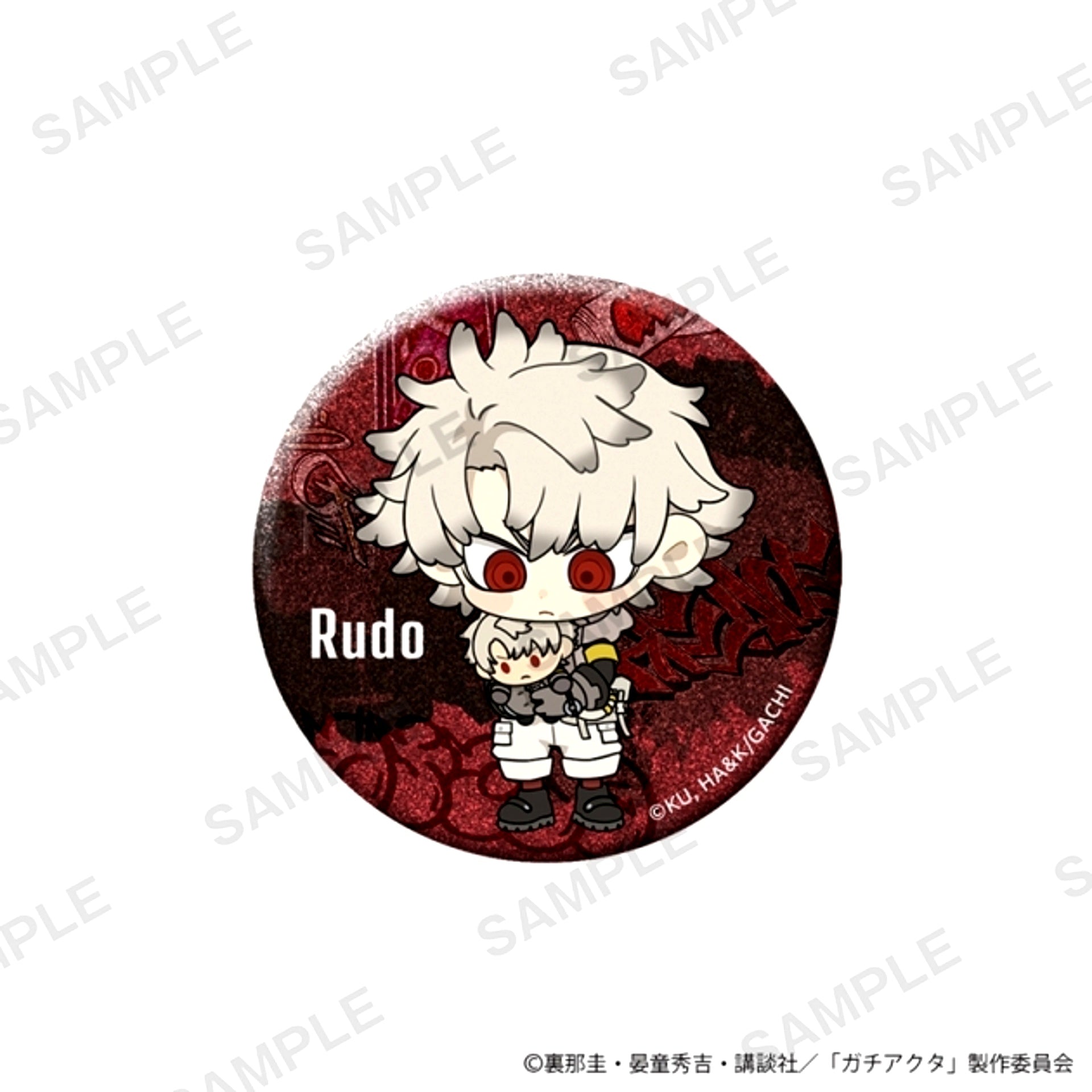 TV Anime Gachiakuta Nitengo Sparkle Can Badge Plush Ver. Rudo [NEW]